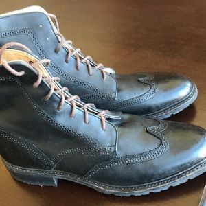 FRYE OXFORD WINGTIP STITCHED DRESS BOOTS SIZE 13